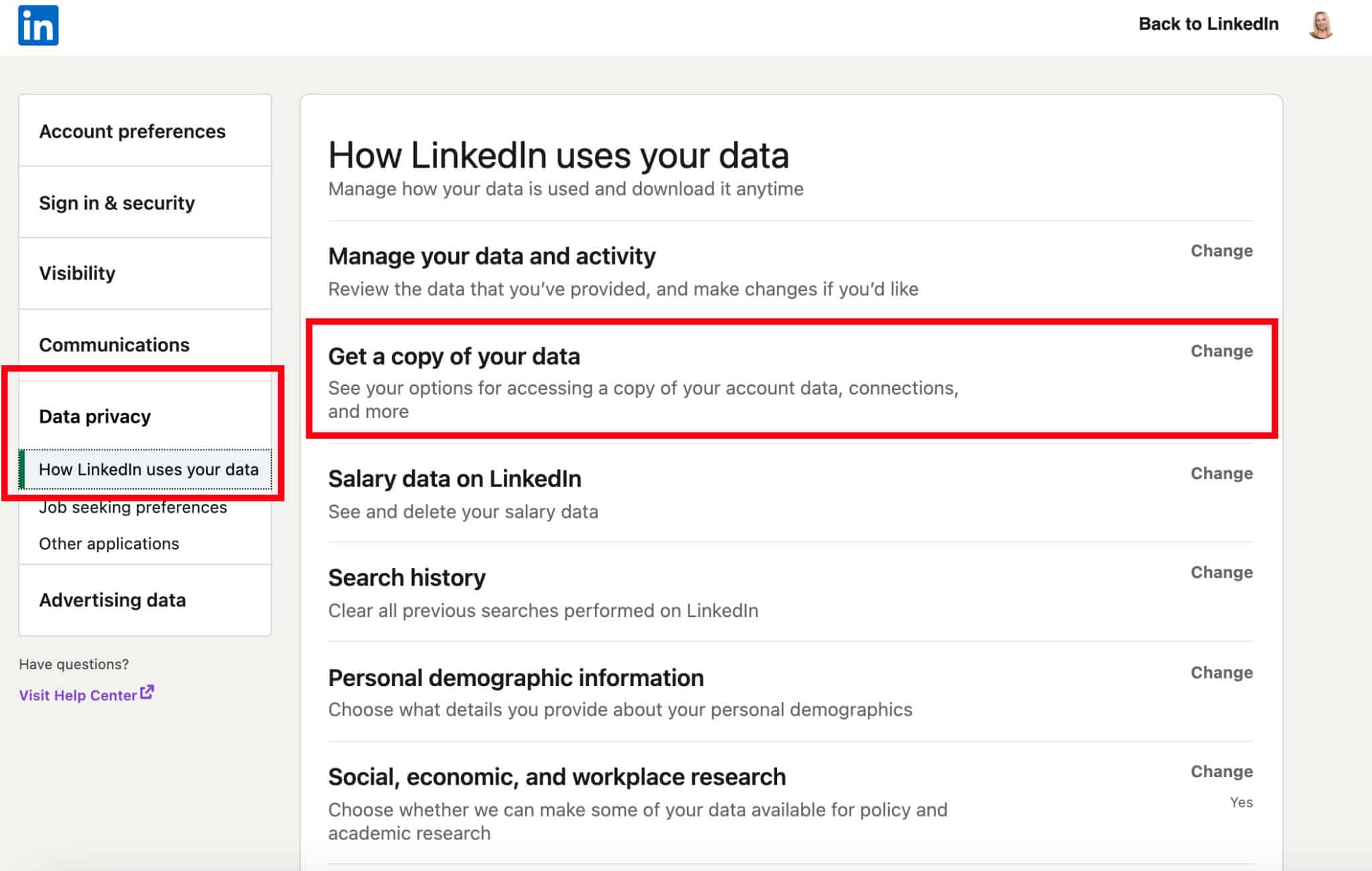 How to Download Your LinkedIn History