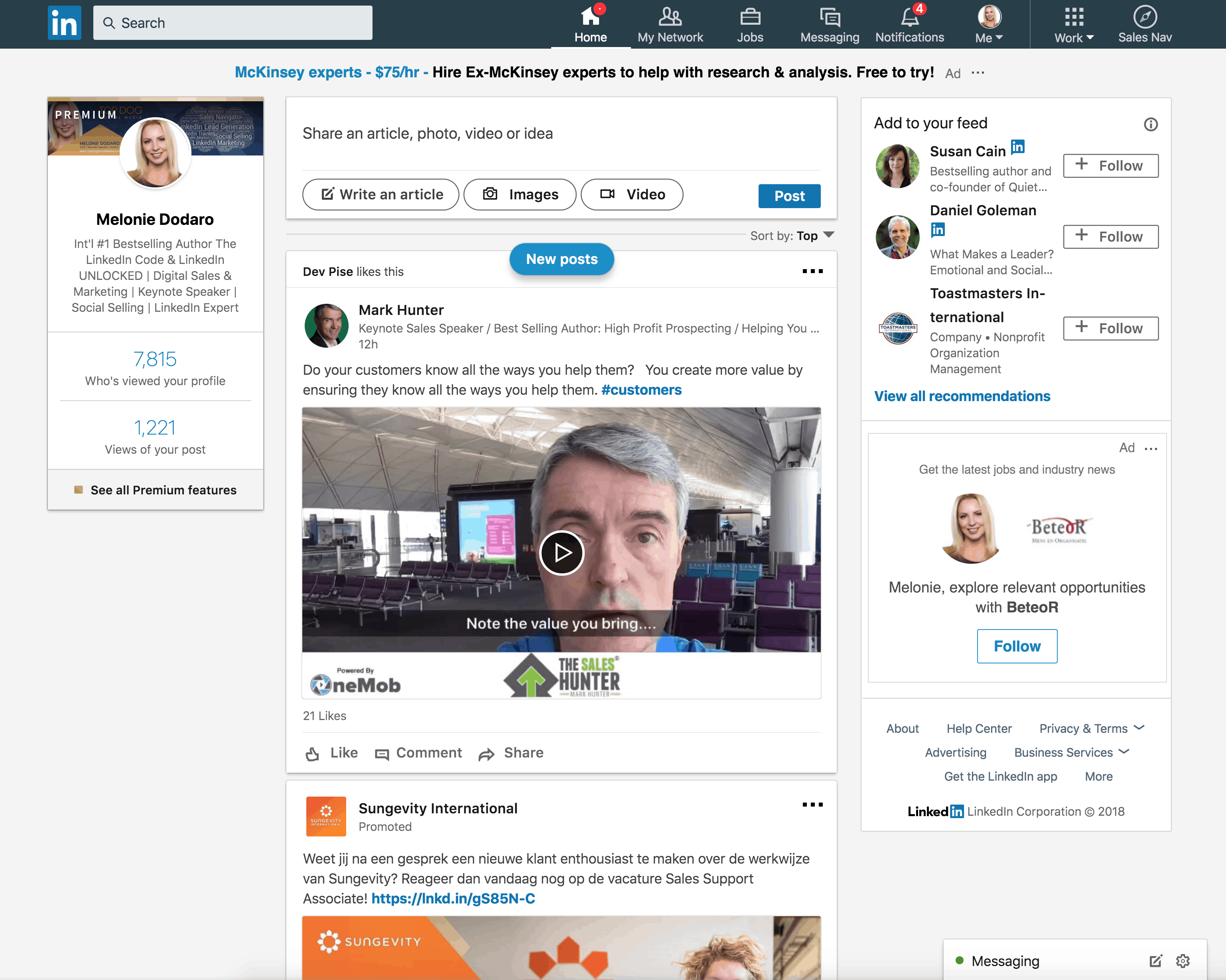 Linkedin Ui - Management And Leadership